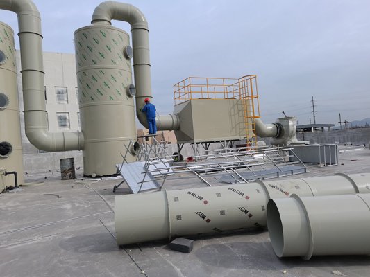 廢氣處理系統(tǒng)成套設(shè)備（PP材質(zhì)）